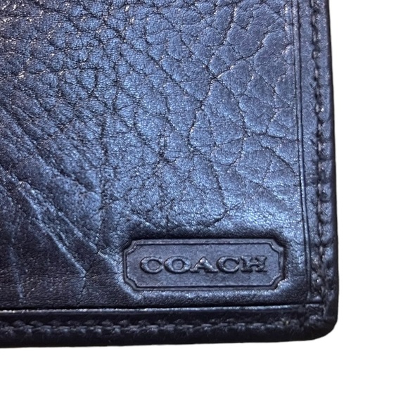 COACH Vintage Brown Leather Passport Wallet with Book - Picture 6 of 8